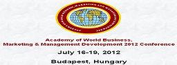 Image of Academy of World Business, Marketing and Management Development 2012