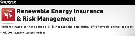 Image of Renewable Energy Insurance and Risk Management